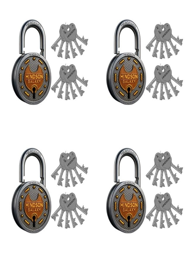 Hindson Galaxy Locks with 12 Keys - Pack of 4 - Image 1